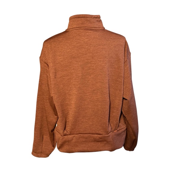 Athleta Altitude Polartec Half Zip Sweatshirt in color Mahogany size Large - Picture 6 of 10